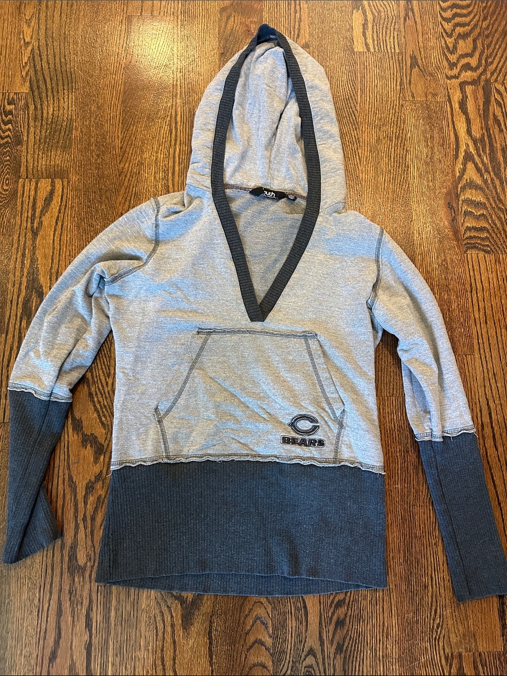 Chicago Bears Women’s Gray Hoodie Sweatshirt Touch By Alyssa Milano Large